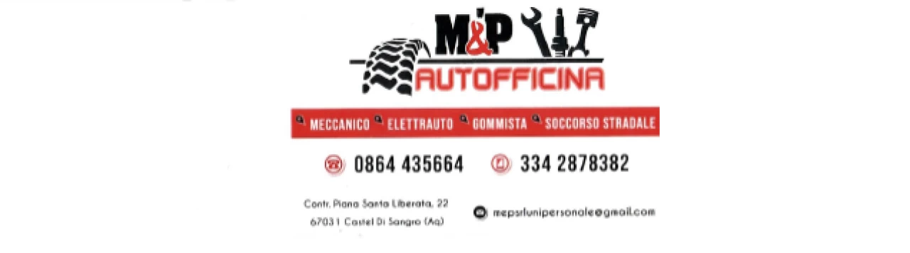 Banner M&P Autofficina Castel Di Sangro 636 per 177 pixel